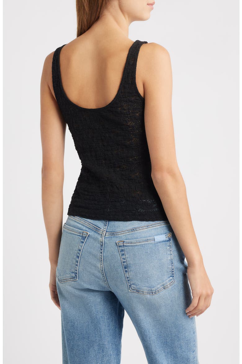 Donya Lace Scoop Neck Tank, Alternate, color, BLACK LACE
