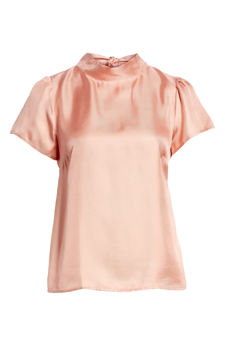 J.Crew Collection Bow Back Silk Top, Alternate, color, 