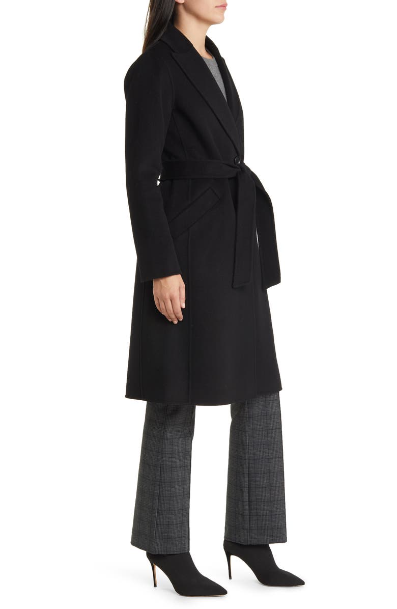 MICHAEL Michael Kors Belted Wool Blend Coat, Alternate, color, 