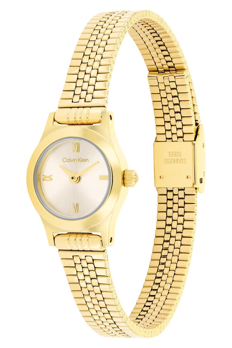 Contemporary Mesh Bracelet Watch, Alternate, color, GOLD