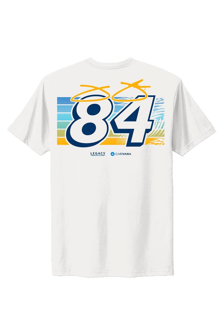 Men's Classic Ink White Jimmie Johnson Carvana San Diego Paint Scheme T-Shirt, Alternate, color, White