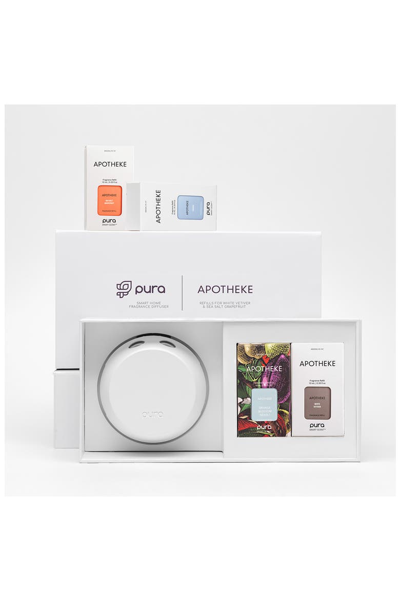 x Apotheke Best Sellers & Pura 4 Smart Fragrance Diffuser & Refill Set (Nordstrom Exclusive), Main, color, BLUE