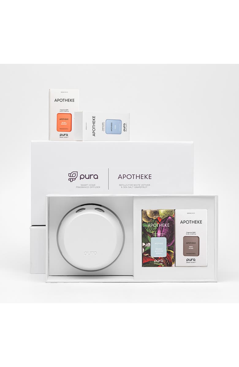 PURA x Apotheke Best Sellers & Pura 4 Smart Fragrance Diffuser & Refill Set, Main, color,