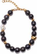 Lizzie Fortunato Oria Bead & Freshwater Pearl Necklace