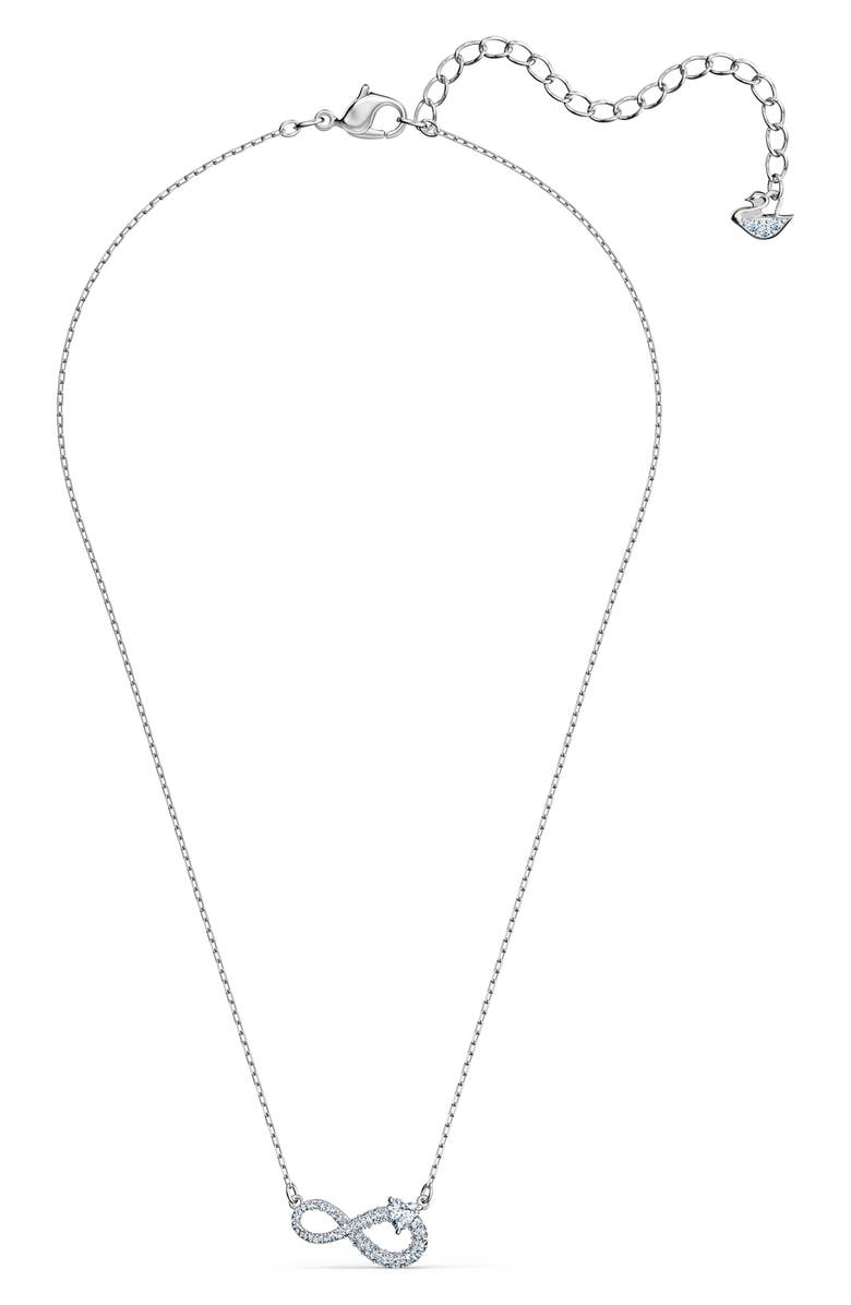 Swarovski Infinity Necklace, Alternate, color, 