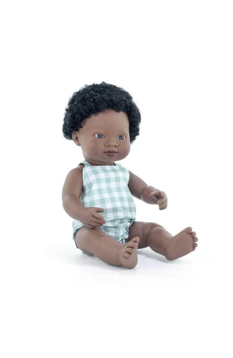 Miniland Baby Doll African Boy 15'' (Box) - My Friends & Me, Main, color, Dark Skin