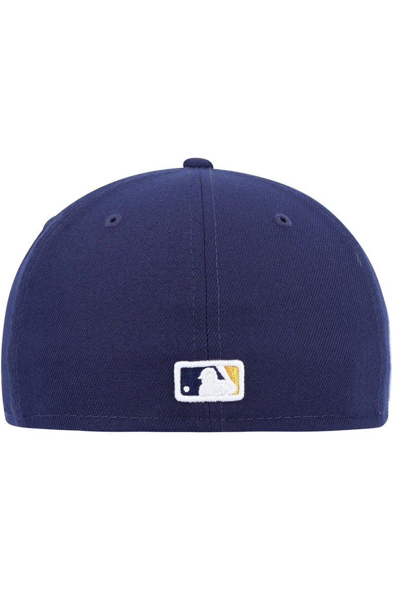Men's New Era Navy Milwaukee Brewers 9/11 Memorial Side Patch 59FIFTY Fitted Hat, Alternate, color, Navy
