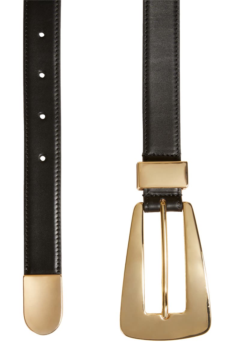 Lucca Leather Belt, Alternate, color, BLACK