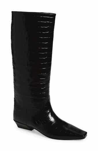 Jeffrey Campbell Croc Embossed Boot