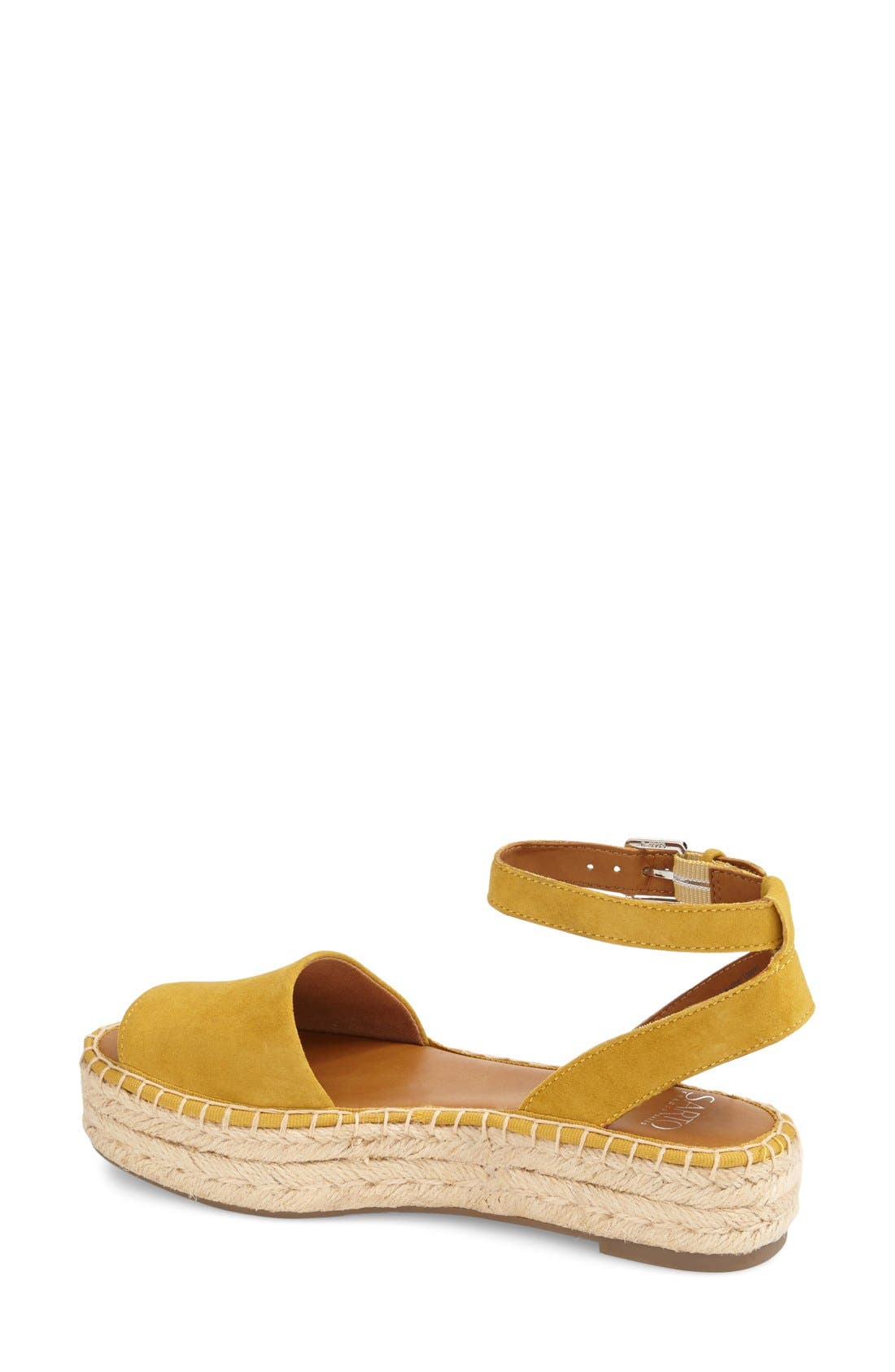 'Ravenna' Espadrille Platform Sandal, Alternate, color, GOLDEN YELLOW SUEDE