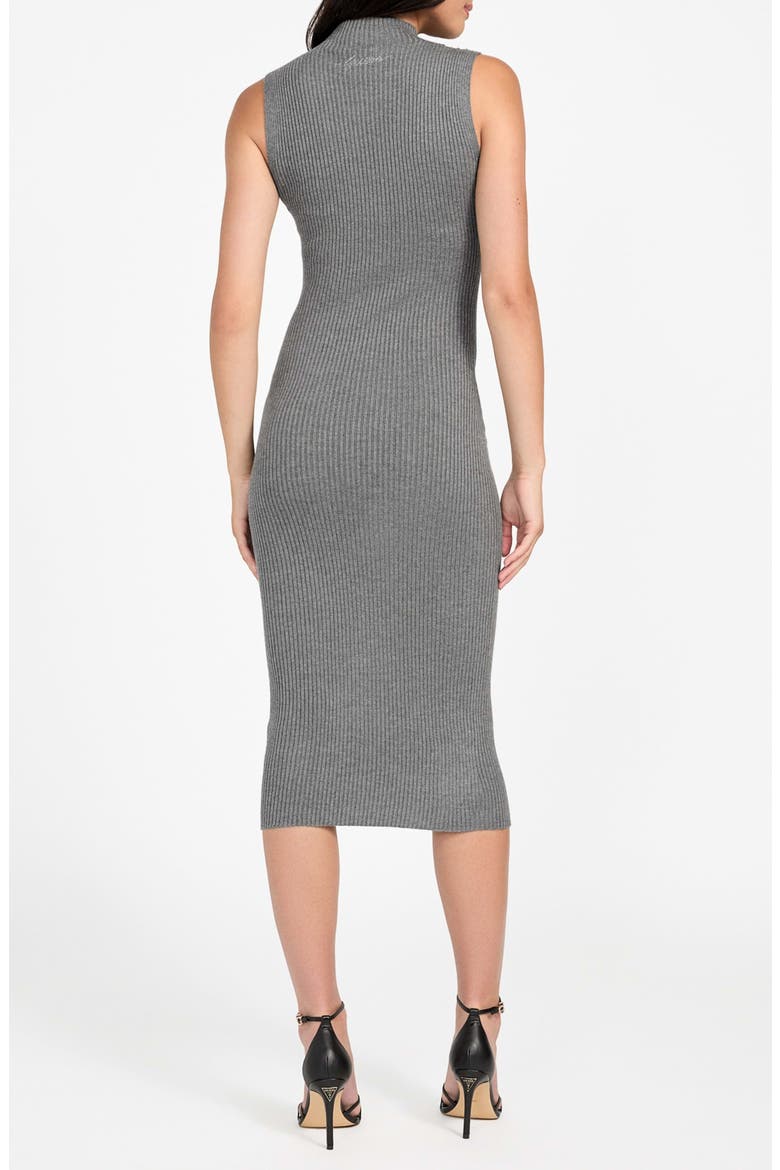 Julia Rib Mock Neck Sweater Dress, Alternate, color, LIGHT/ GREY