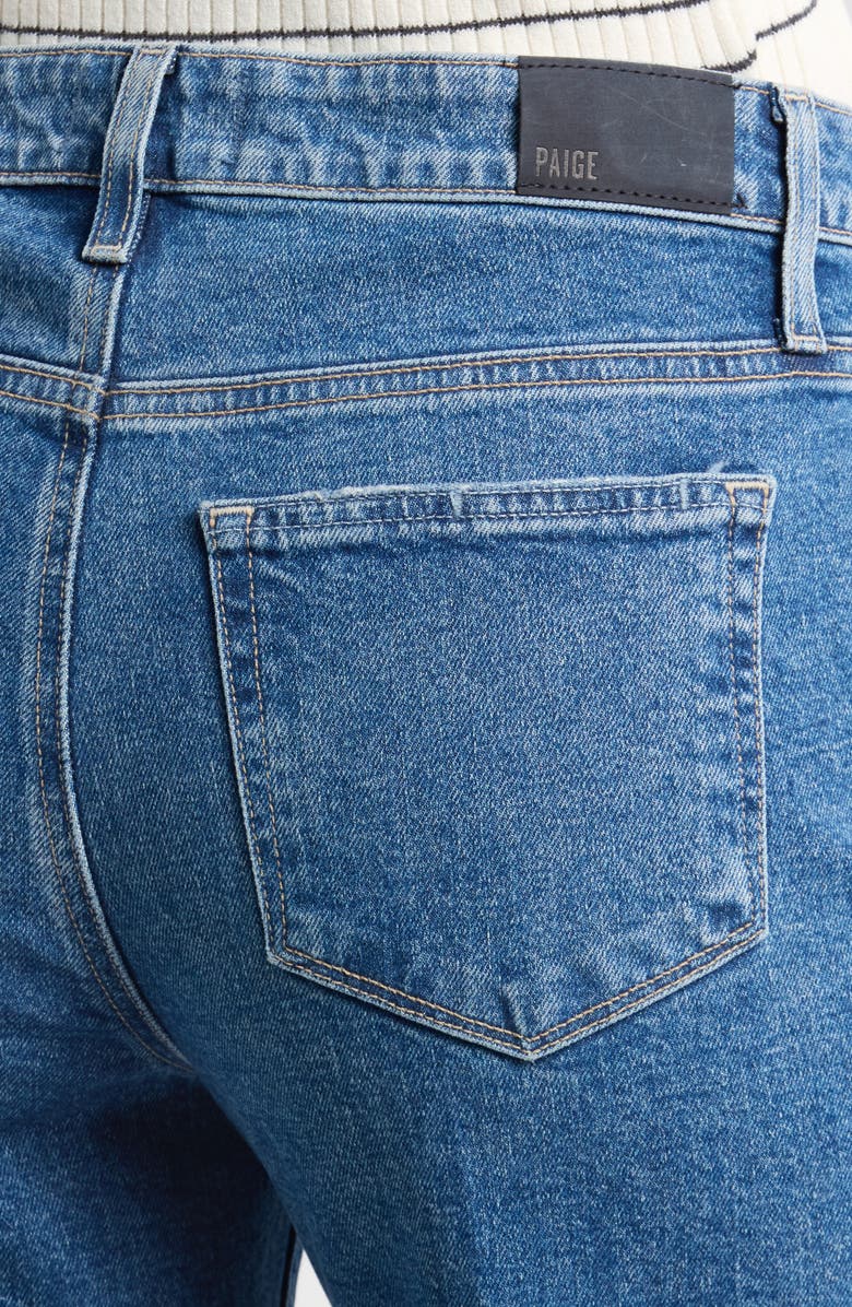 PAIGE Leenah Raw Hem High Waist Ankle Wide Leg Jeans, Alternate, color, Moonchild