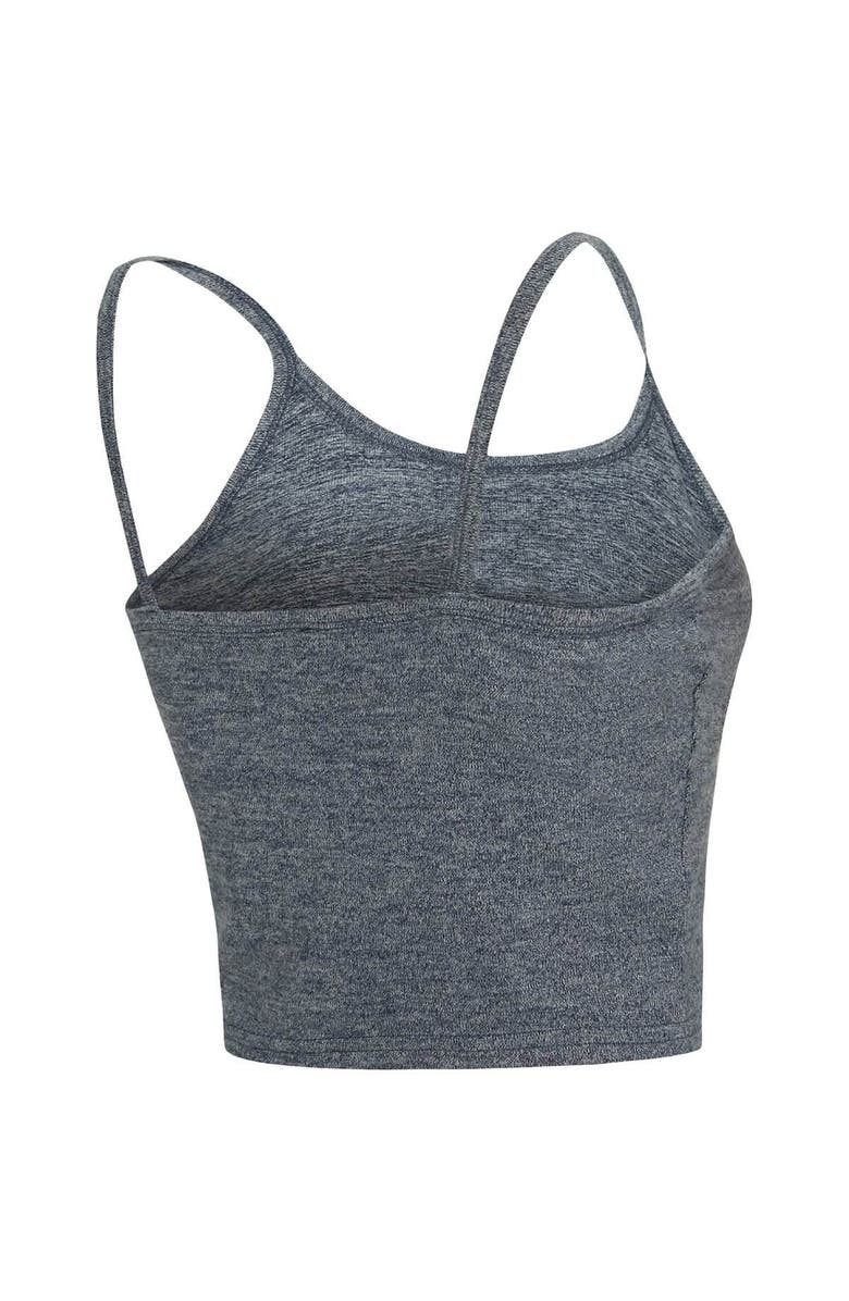 CONCEPTS SPORT Women's Concepts Sport Heather Navy Michigan Wolverines Rigor Three-Piece Tank, Short & Robe Set, Alternate, color, Heather Navy