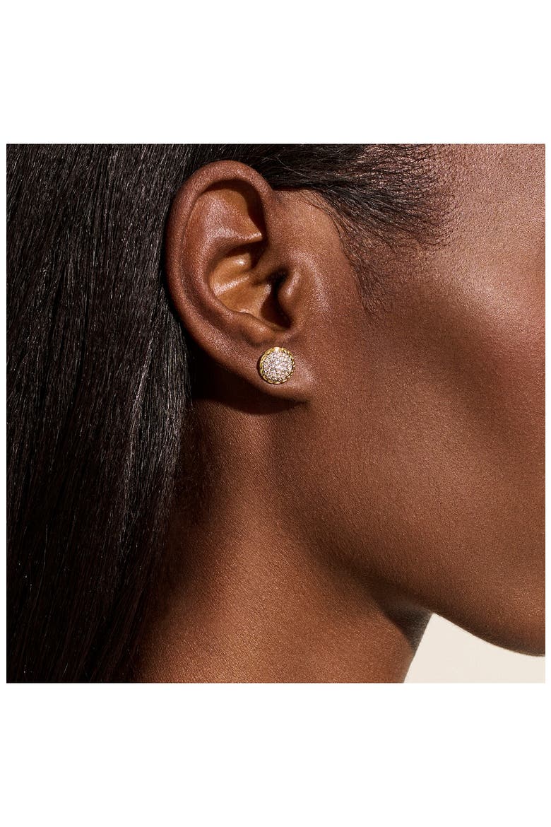 JH Essential Stud Earring, Gold, Sterling Silver, 7MM, Alternate, color, GOLD