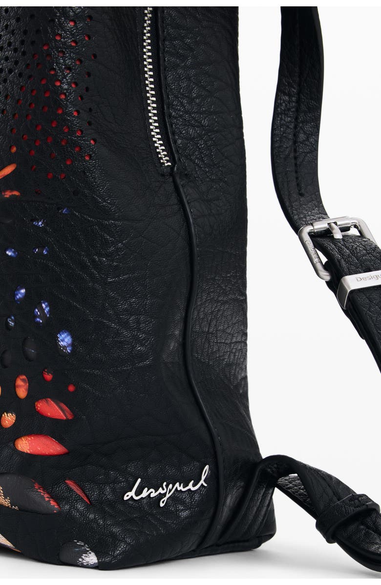 Desigual Mini Convertible Butterfly Backpack, Alternate, color, Black
