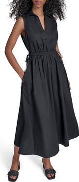 Calvin Klein Cutout Cotton Maxi Dress