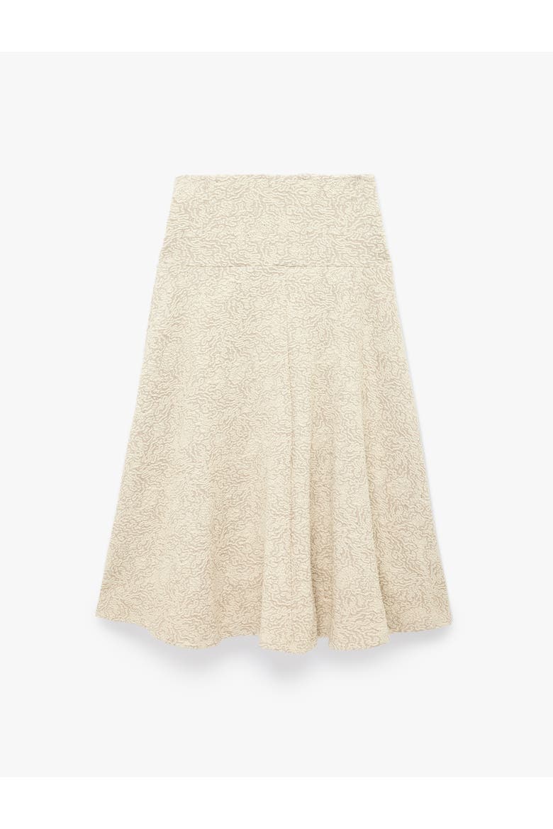 Flared Midi Skirt, Alternate, color, BEIGE