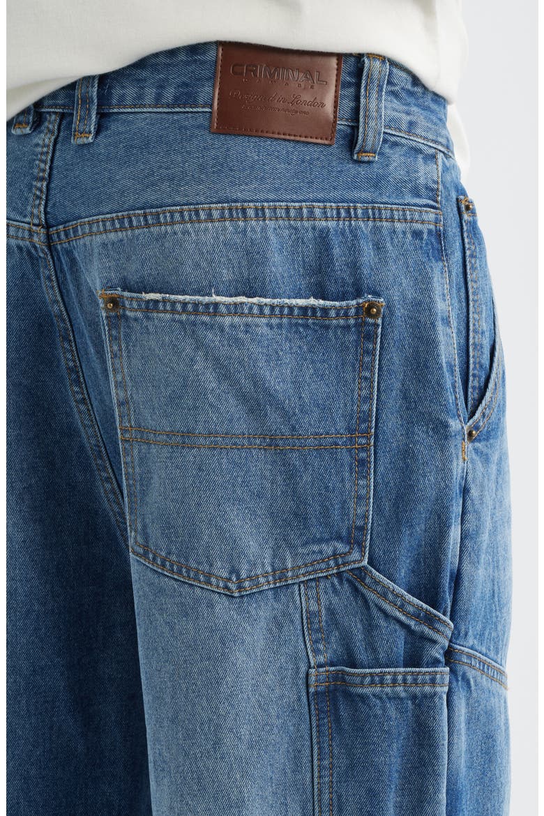 Franklin Distressed Carpenter Jeans, Alternate, color, MID BLUE