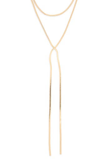 Nordstrom Rack Y-drop Necklace In Gold