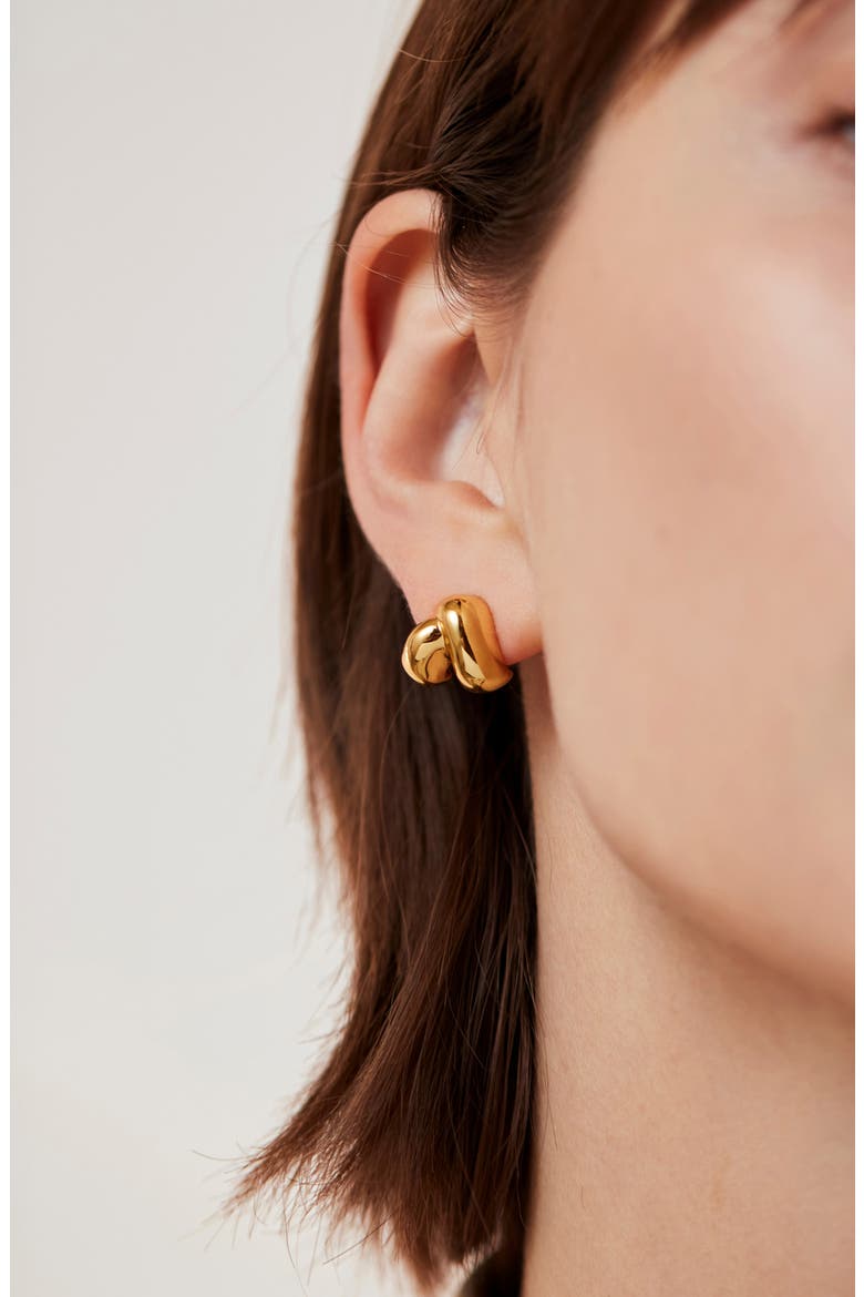 Beatrix Earrings, Alternate, color, HIGH POLISH GOLD