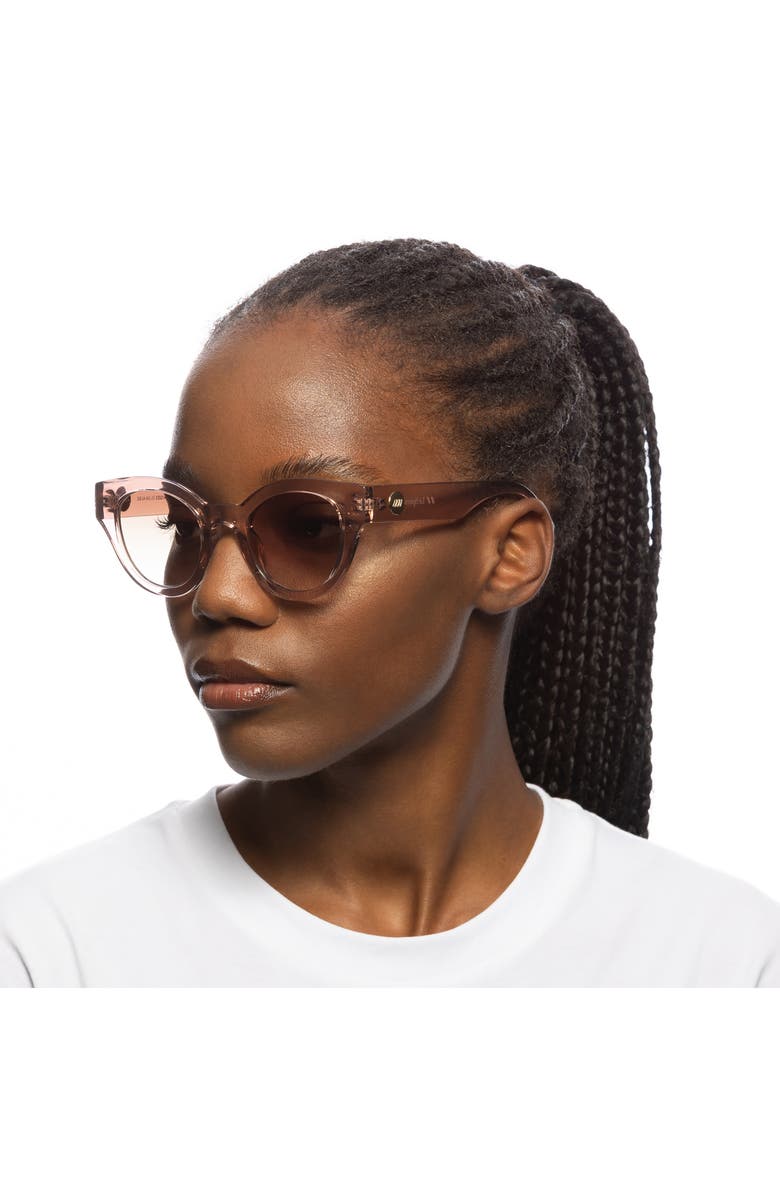 Le Specs Deja Nu 49mm Cat Eye Sunglasses, Alternate, color, Rosewater