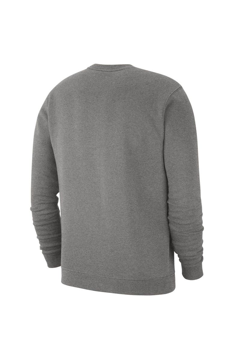 Nike Men's Nike Heather Gray Michigan State Spartans Club Fleece Sweatshirt, Alternate, color, Heather Gray