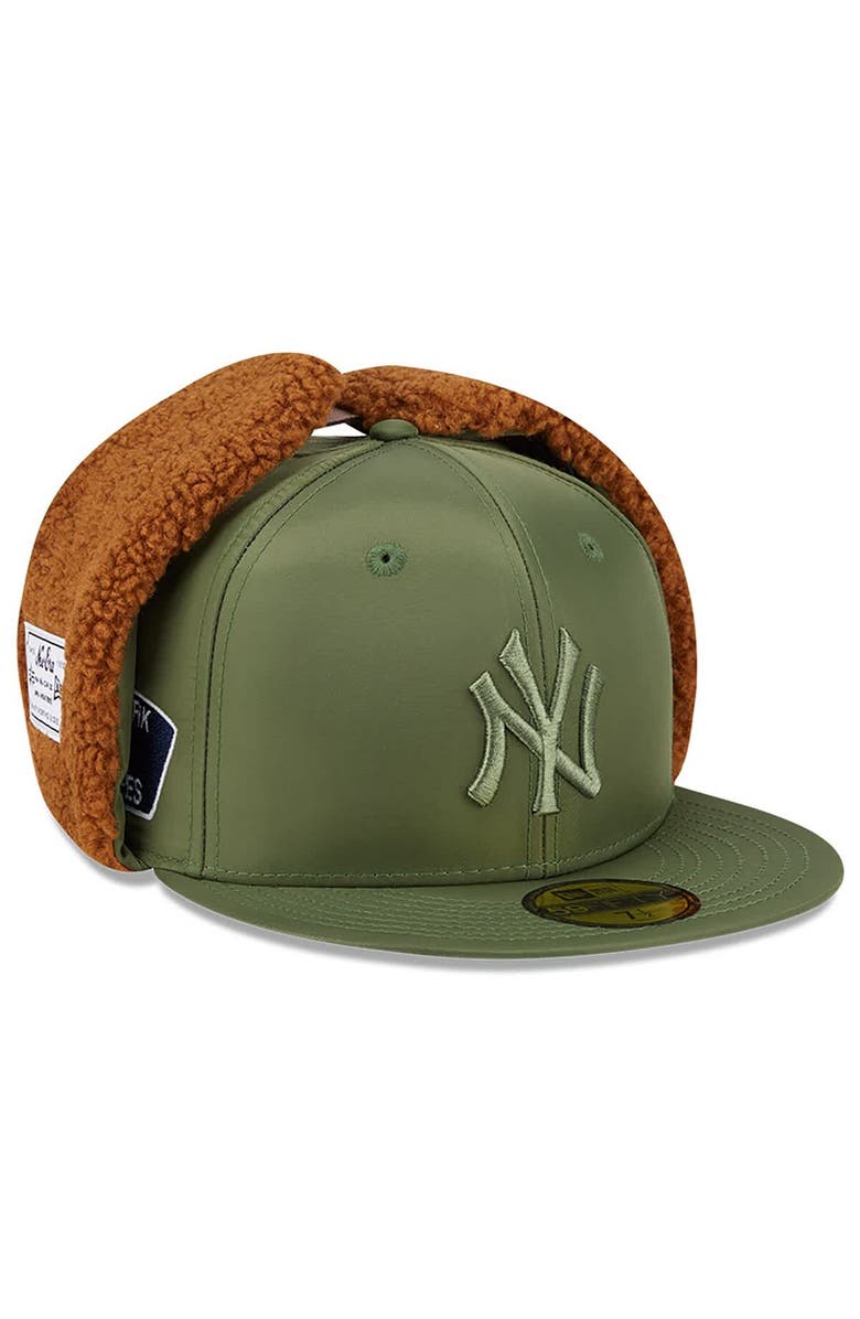 New Era x Alpha Industries Men's New Era x Alpha Industries  Olive New York Yankees Dog Ear 59FIFTY Fitted Hat, Main, color, 