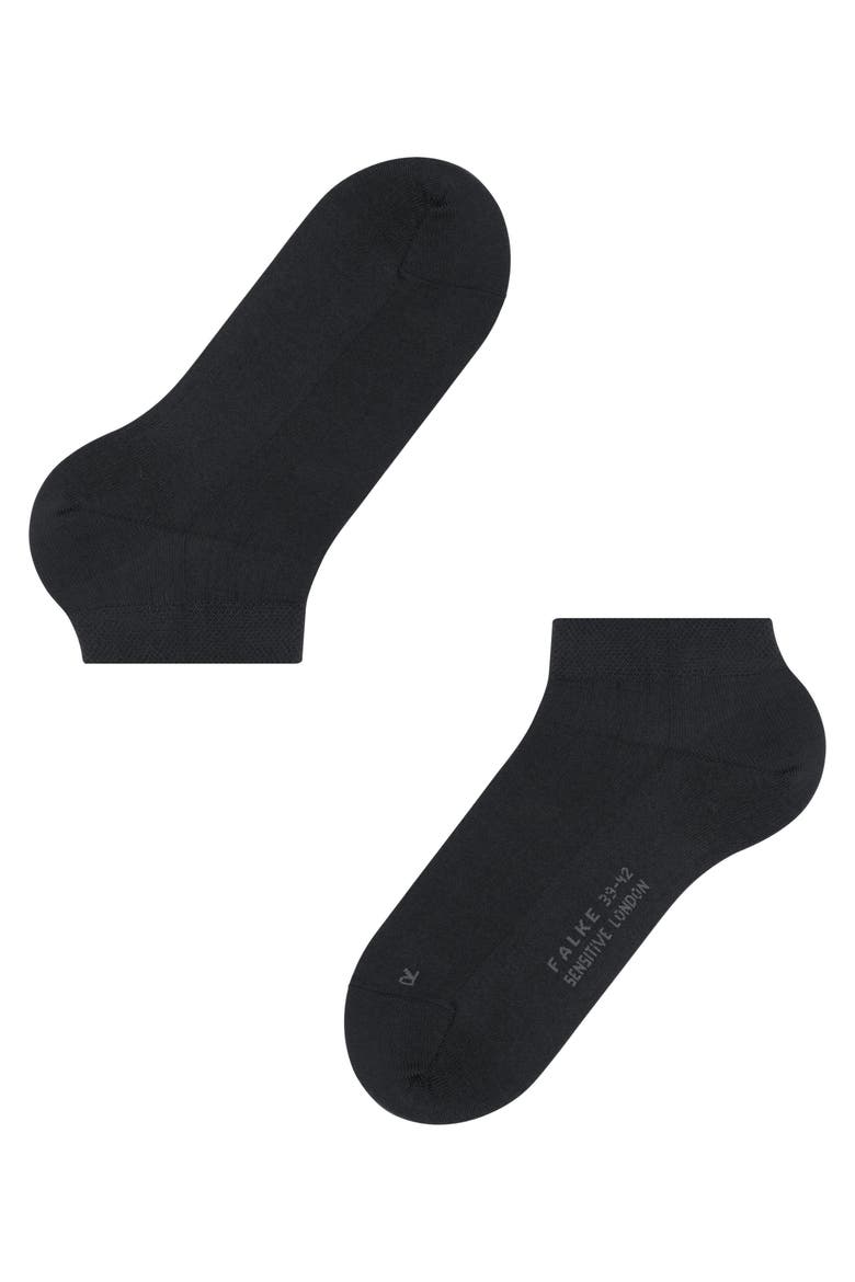Sensitive London Sneaker Socks for Diabetics, Alternate, color, Black