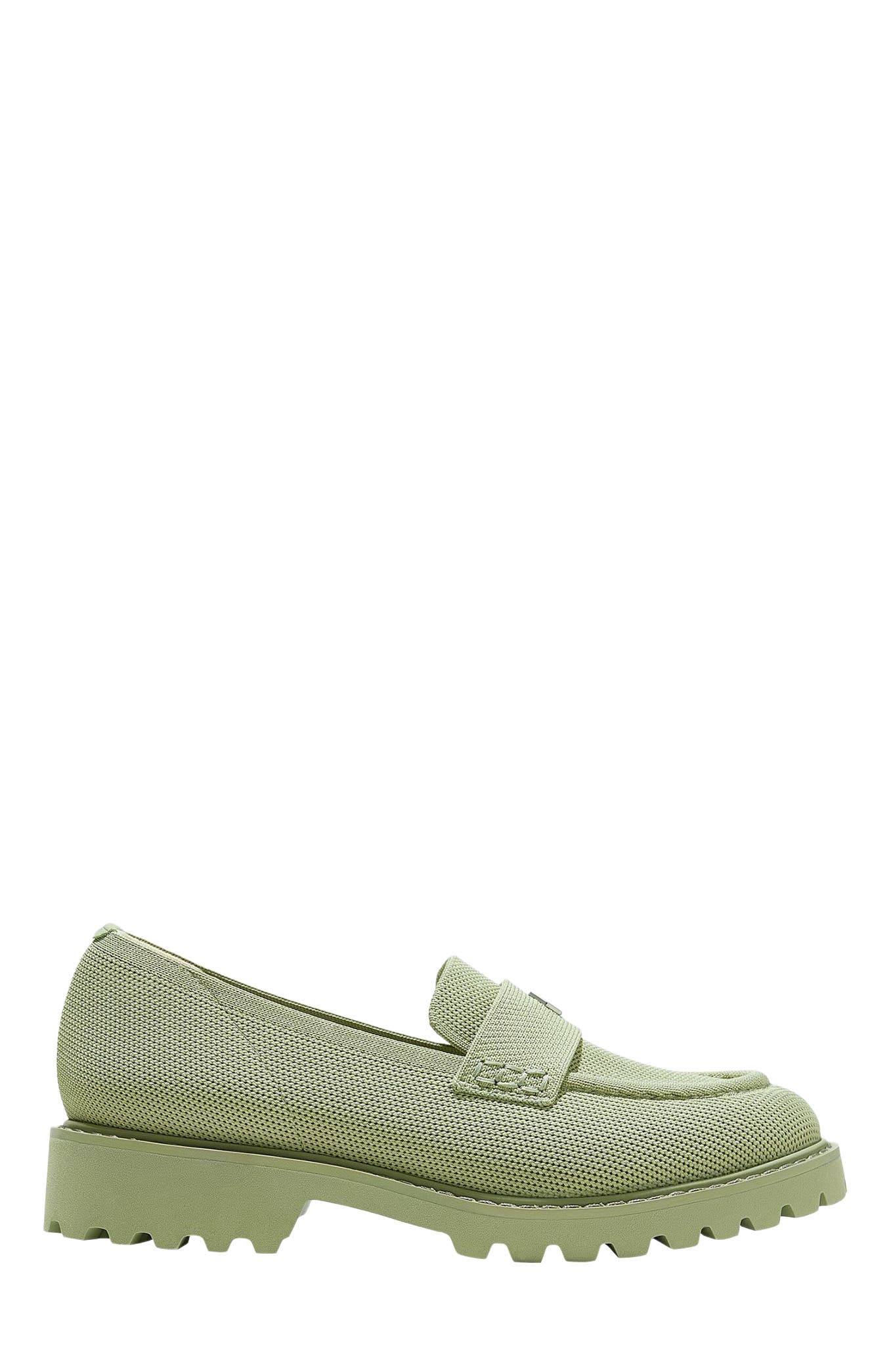 VIVAIA Round-Toe Platform Chunky Heel Loafers, Alternate, color, Matcha