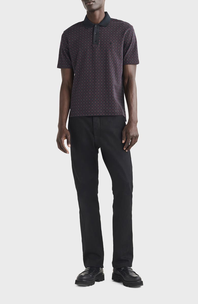rag & bone Geometric Print Polo, Alternate, color, 
