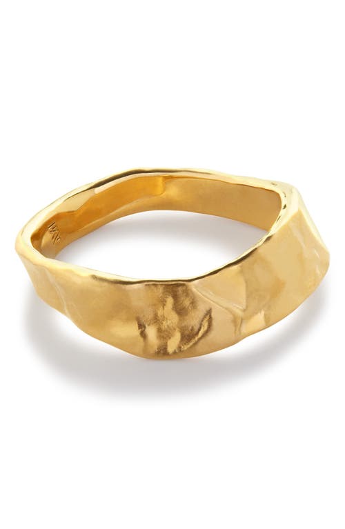 Monica Vinader Gold Capri Stacking Ring In 18k Gold Vermeil