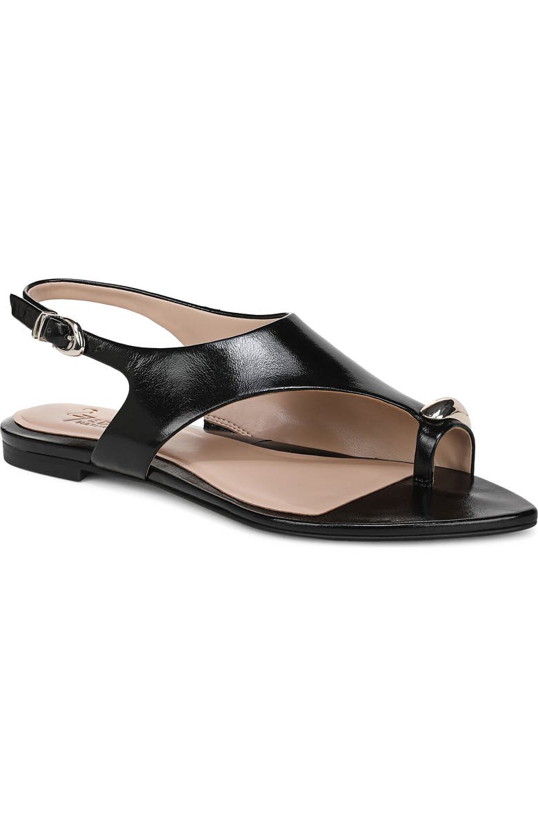 27 EDIT Naturalizer Via Slingback Pointed Toe Sandal, Main, color, Black Leather