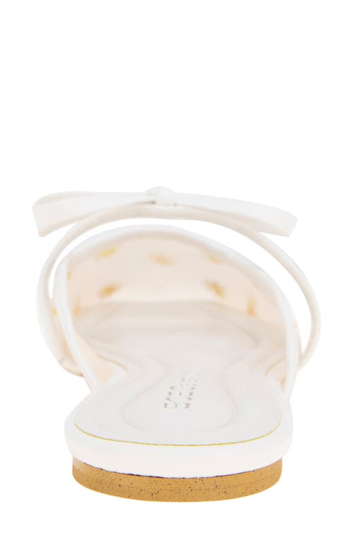 Bcbgeneration Hildana Bow Mule In White Daisy