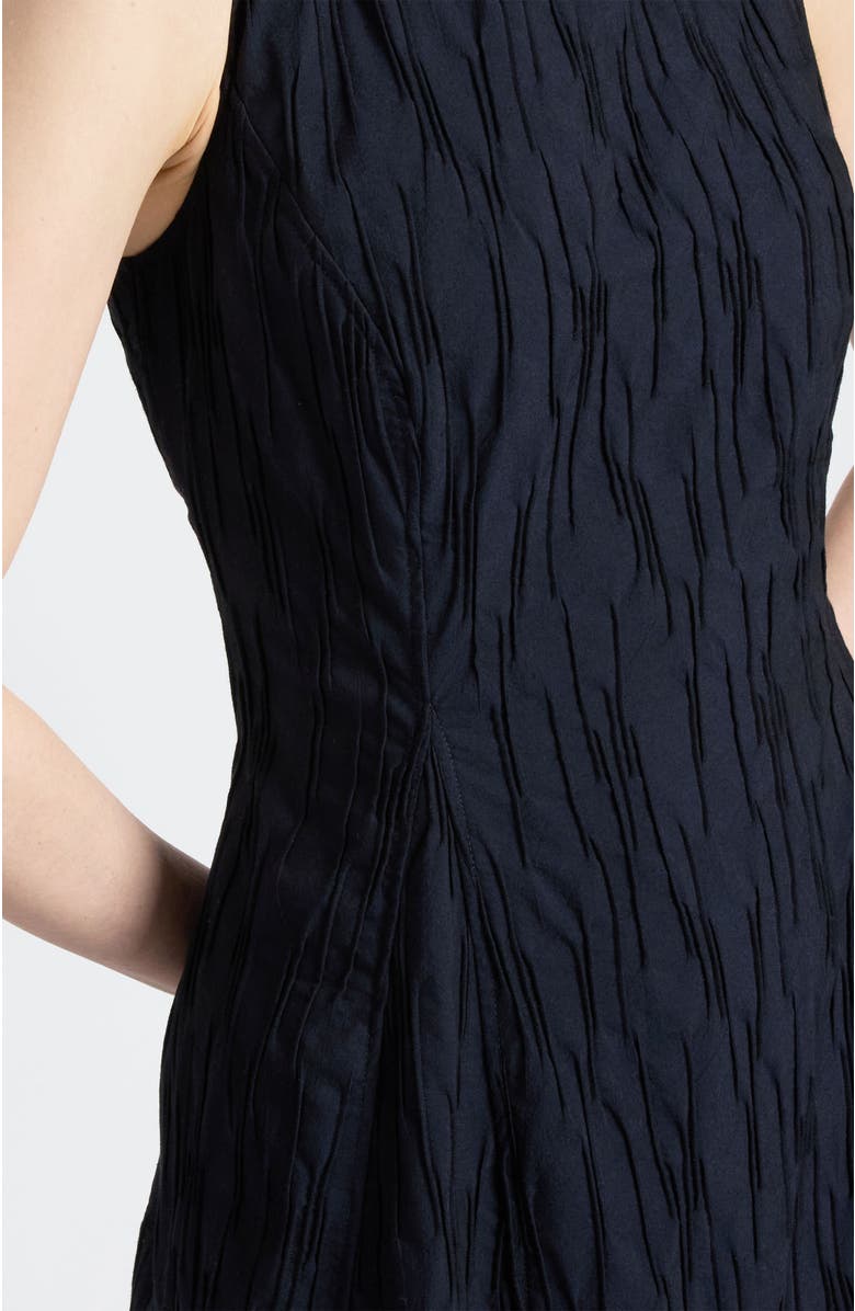 Santorelli Palma Sleeveless Midi Dress in Abstract Jacquard, Alternate, color, Midnight