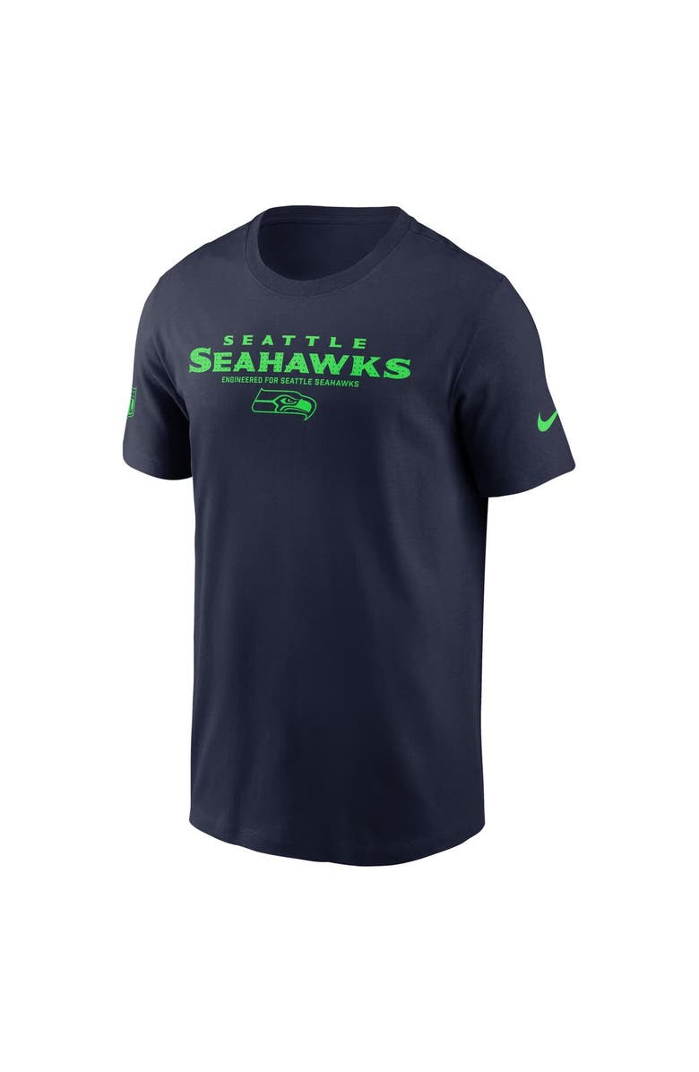Nike Men's Nike College Navy Seattle Seahawks Sideline Performance T-Shirt, Alternate, color, College Navy
