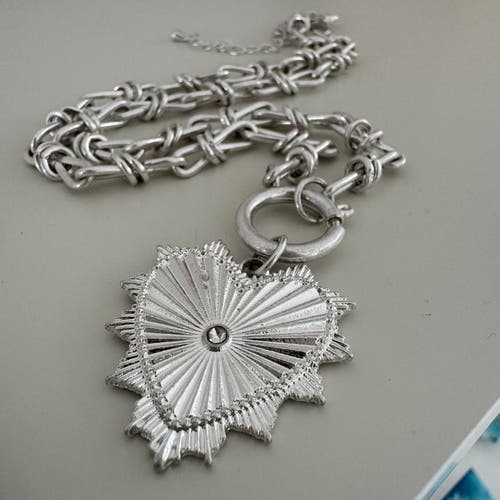 Erin Mcdermott Jewelry Love And Luck Necklace In Silver