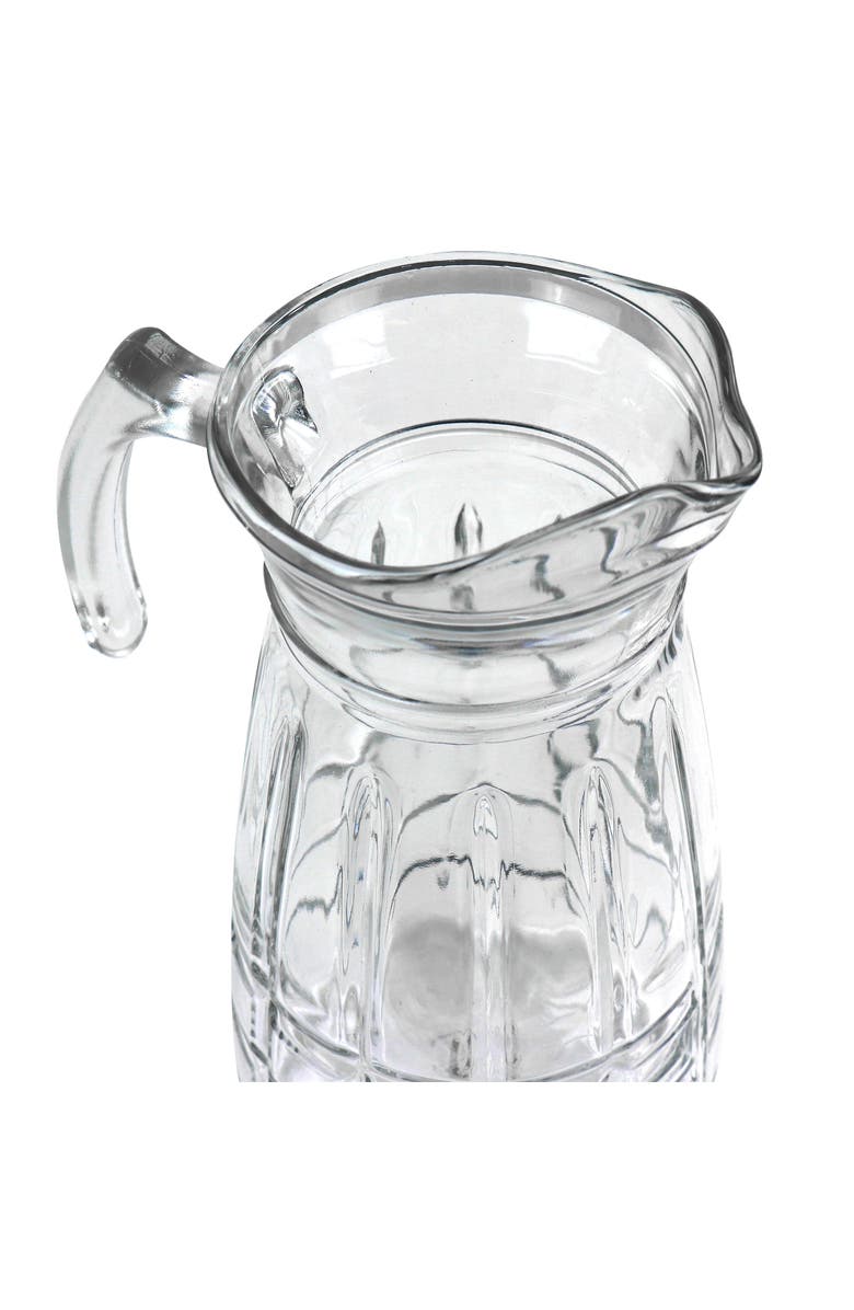 Gibson Home Jewelite Glass Pitcher and Tumbler Set, Alternate, color, Clear