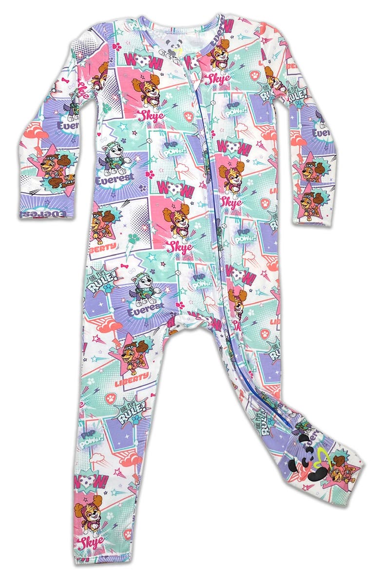 Bellabu Bear Kids' Paw Patrol Pups Convertible Footie Pajamas, Main, color,