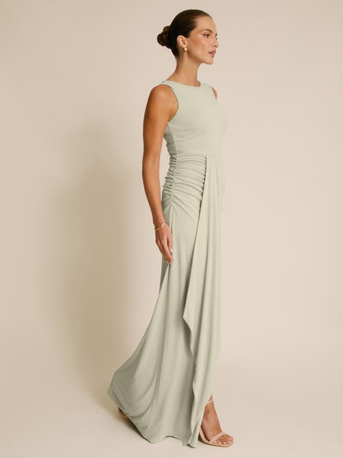Six Stories Drape Gathered Sleeveless Stretch In Green
