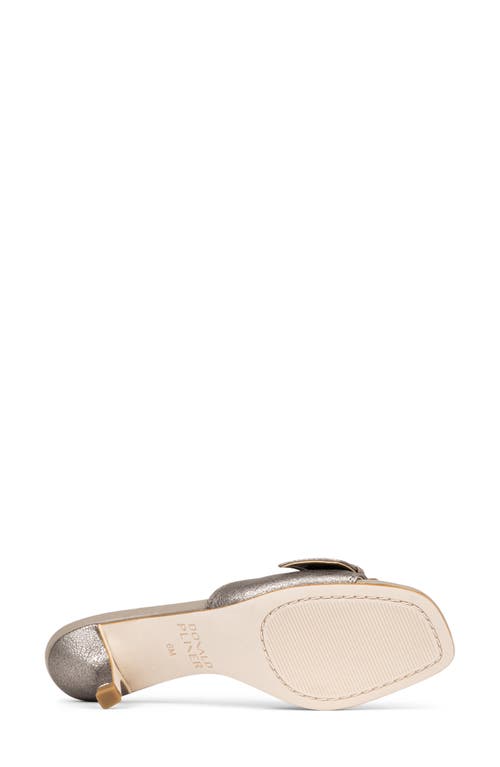 Shop Donald Pliner Buckle Kitten Heel Sandal In Pewter