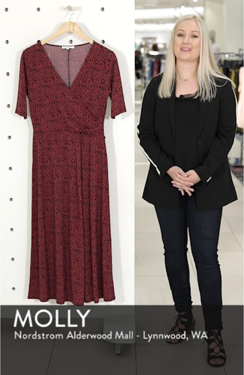 Ring Print Midi Dress, sales video thumbnail