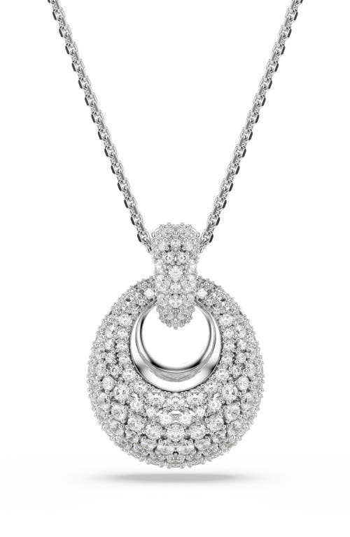 Swarovski Sublima Crystal Pendant Necklace In Silver