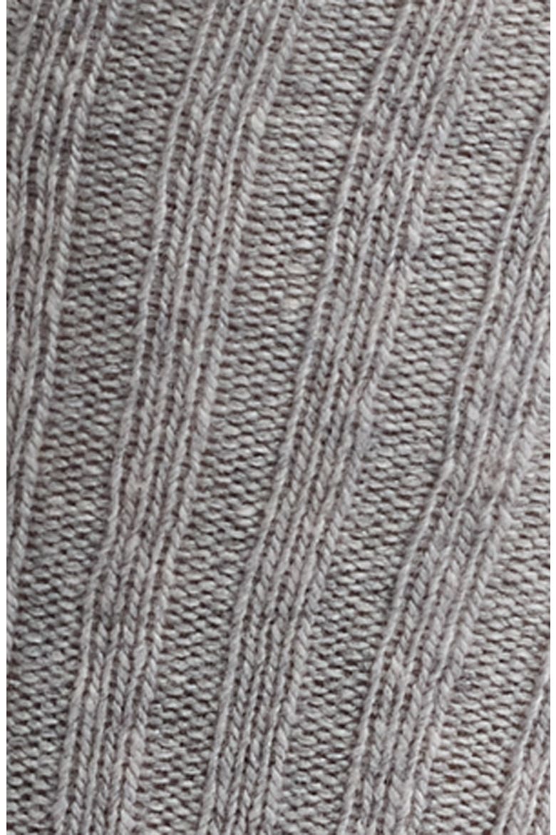 Rib Knee Socks, Alternate, color, LT GREY HEATHER