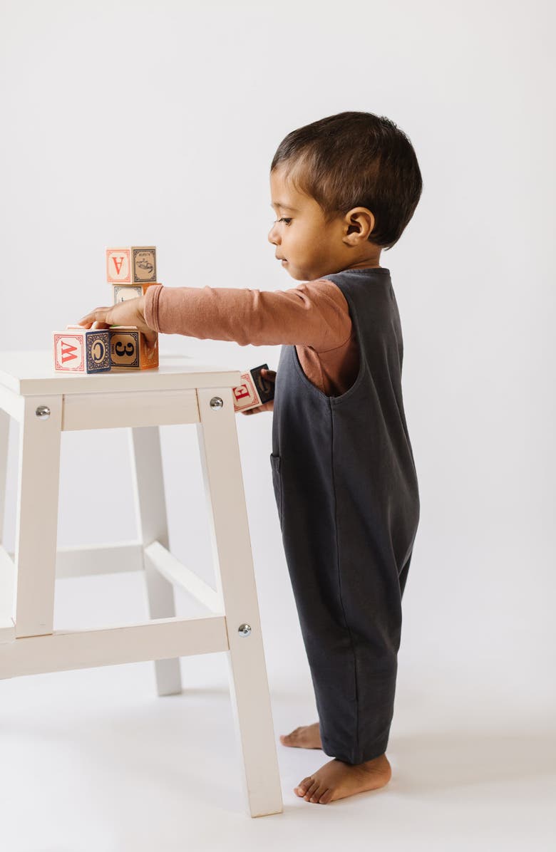 Pehr Essentials Long Sleeve Organic Cotton Bodysuit, Alternate, color, 