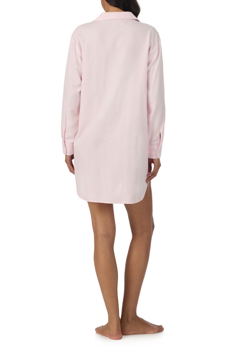 Print Long Sleeve Nightshirt, Alternate, color, PINK PRINT