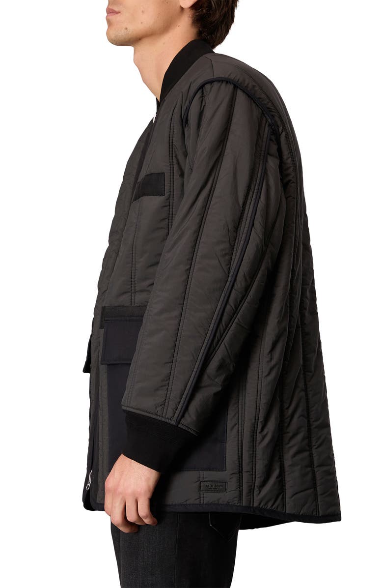 rag & bone Delta Liner Jacket, Alternate, color, Washed Black