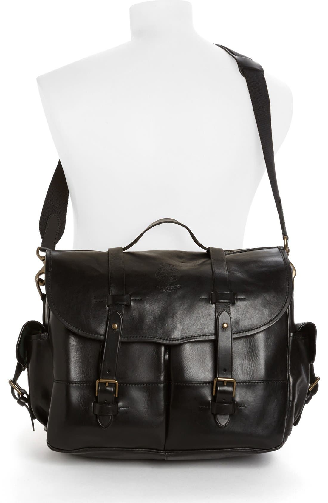 Polo Ralph Lauren Leather Briefcase, Alternate, color, 