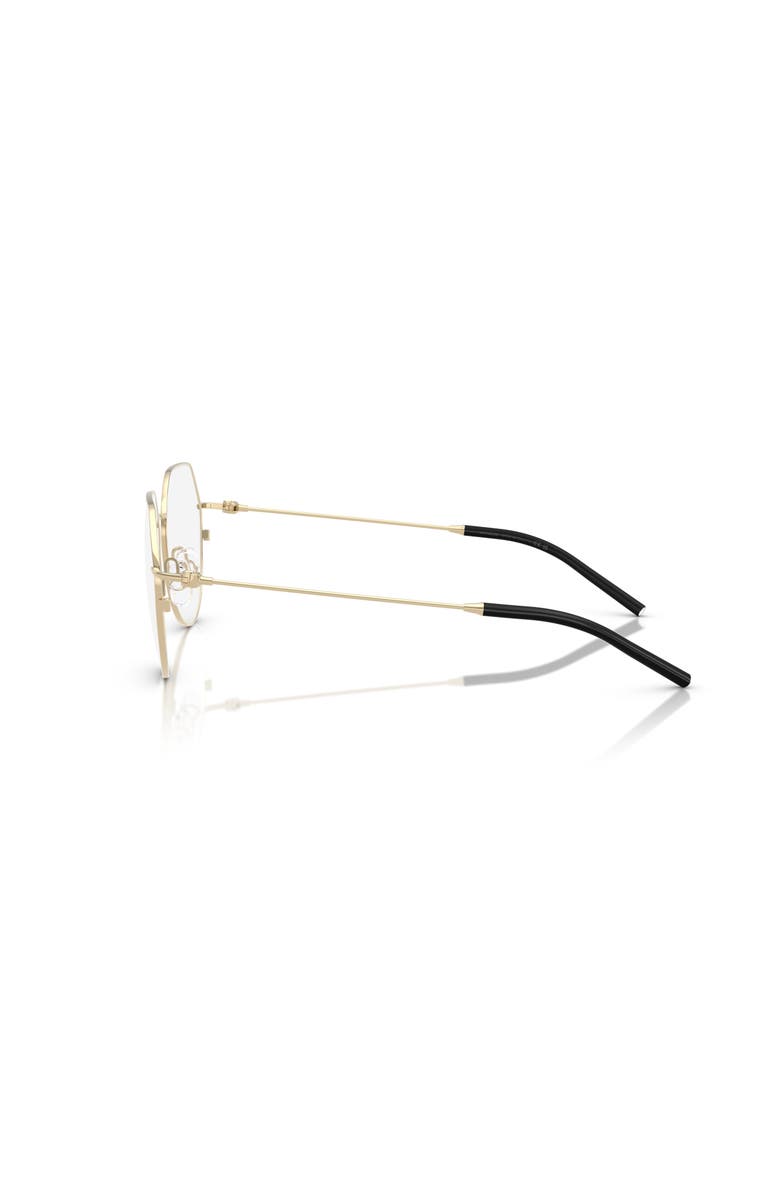 Moncler 54mm Irregular optical glasses, Alternate, color, Gold
