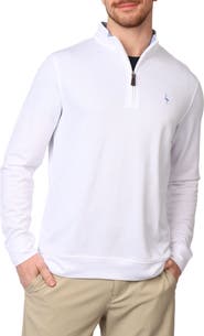 TailorByrd Modal Blend Quarter Zip Polo