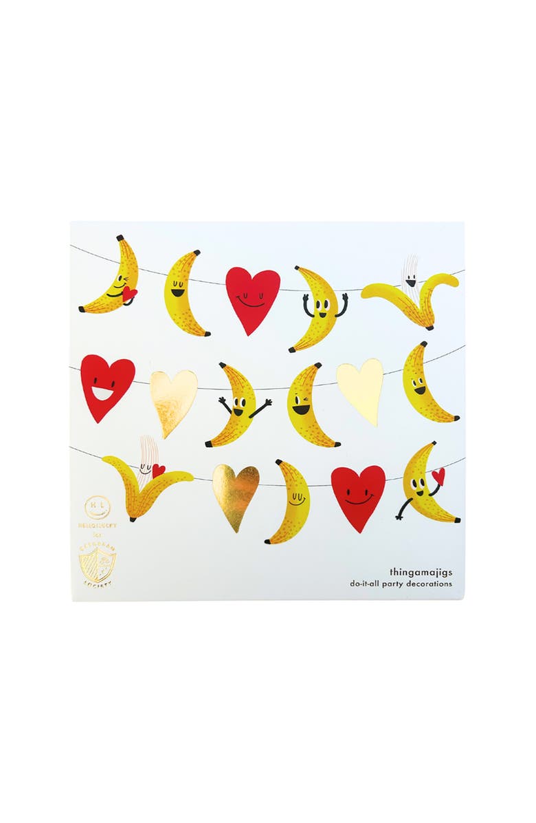 Daydream Society Bananas For You Valentine's Day Party Garland, Main, color, Assorted Pre-Pack